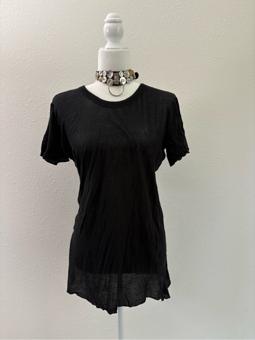 Rick Owens Black Short-Sleeve Crewneck Tee